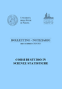 Bollettino Notiziario dei corsi di studio in Scienze statistiche
